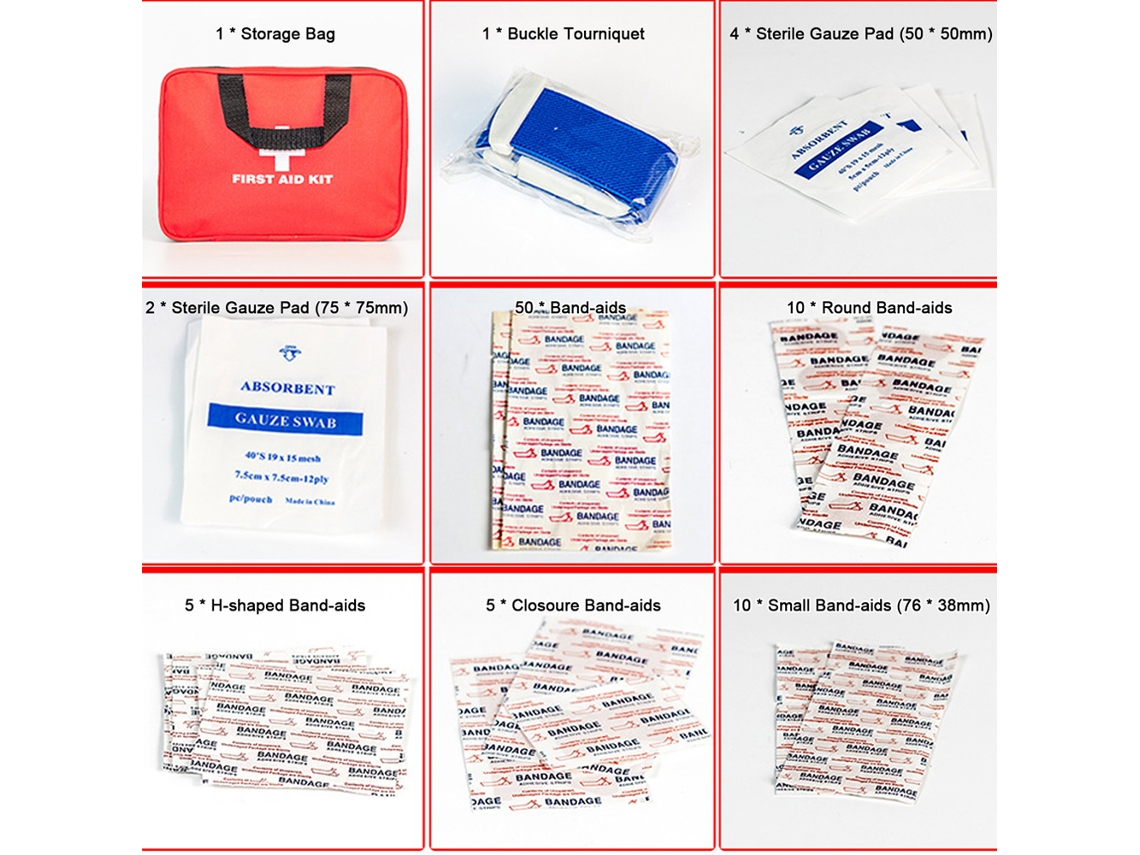 Kit Médico de Sobrevivência Multifuncional 234pcs