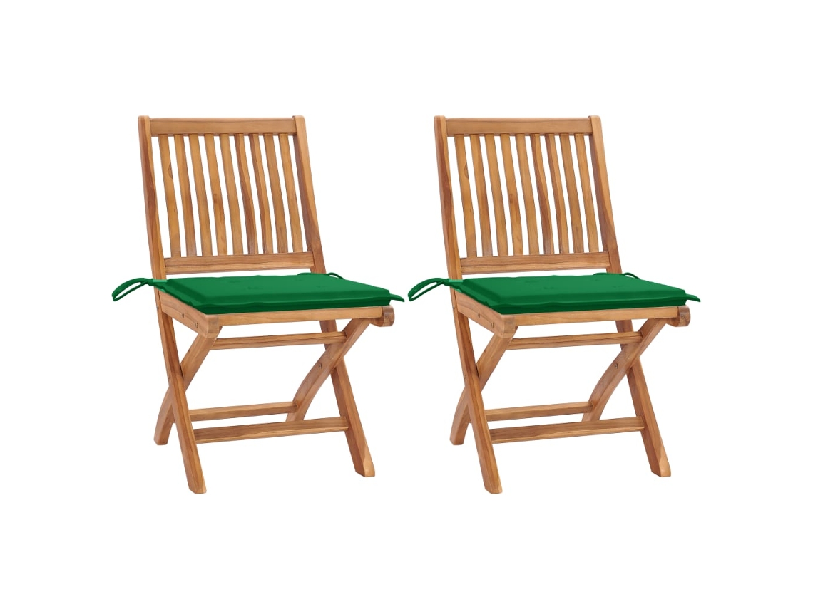 Folding Chair, Folding Chairs Vidaxl Verde Teca (n/a)