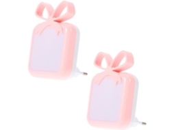 Mikikit Conjunto De 2 Luminárias Cabeceira Decorativas Em Led, Luz