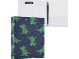 Conjunto de Fichários Argolas 3 1/2 Polegadas com Bolsos, Acadêmicos Tamanho para Estudantes, Capa Dura, Árvor
