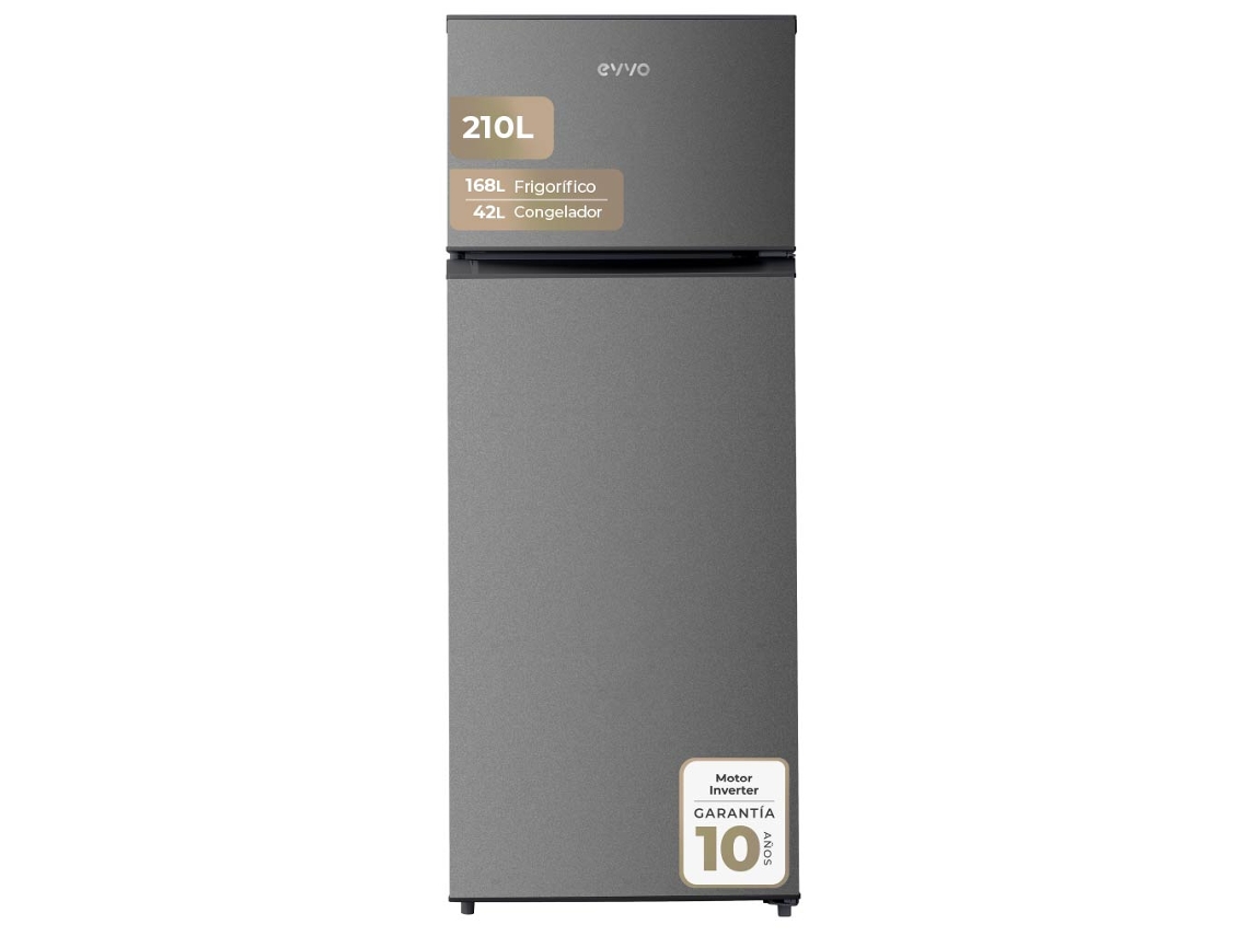 F41s Silver Combi Frigorífico, Motor Inversor, 210l, Classe E, Design Compacto EVVO