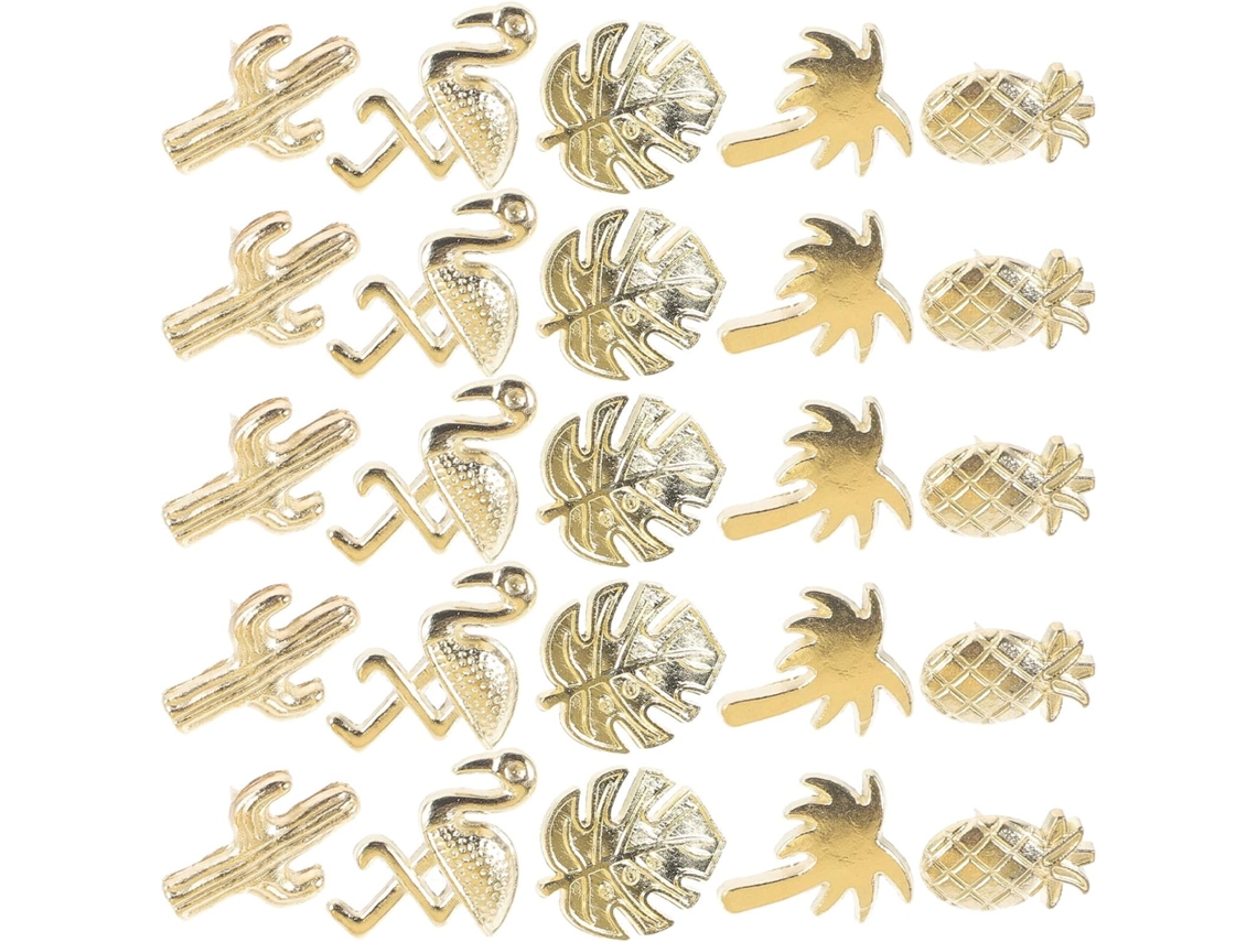 Ciieeo 30-tachinhas De Metal Dourado, Design Criativo De Verão Para Escritório E Casa, Multifuncionais E Delicadas Com