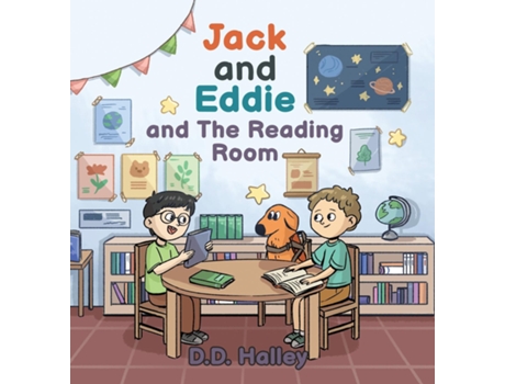 Livro Jack and Eddie and the Reading Room de DD Halley (Inglês)