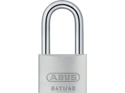 Cadeados Abus 64ti/40 de alumínio e titânio com alça de aço revestido, 40 x 55 x 14 mm