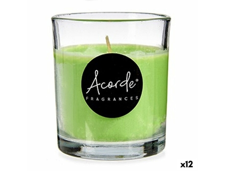 Vela Perfumada Chá Verde 7 x 7,7 x 7 cm (12 Unidades)