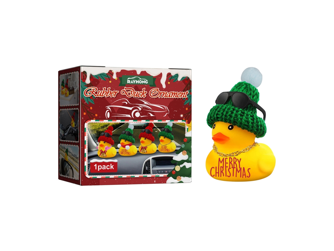 Enfeite de Natal para Carro LAXISCREED com Patinho de Borracha
