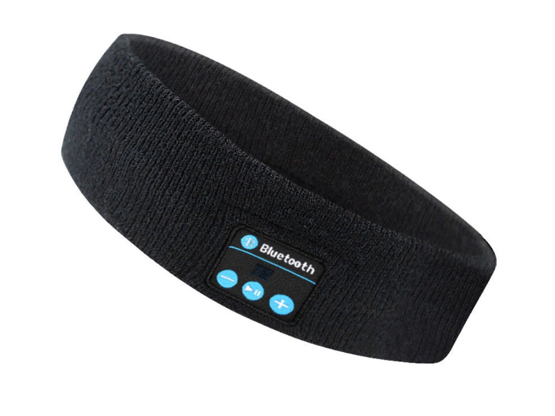 Fones de Ouvido para Dormir Bluetooth 5.0, Faixa Esportiva, Fone de Ouvido Estéreo com Microfone JIAPEI (preto)