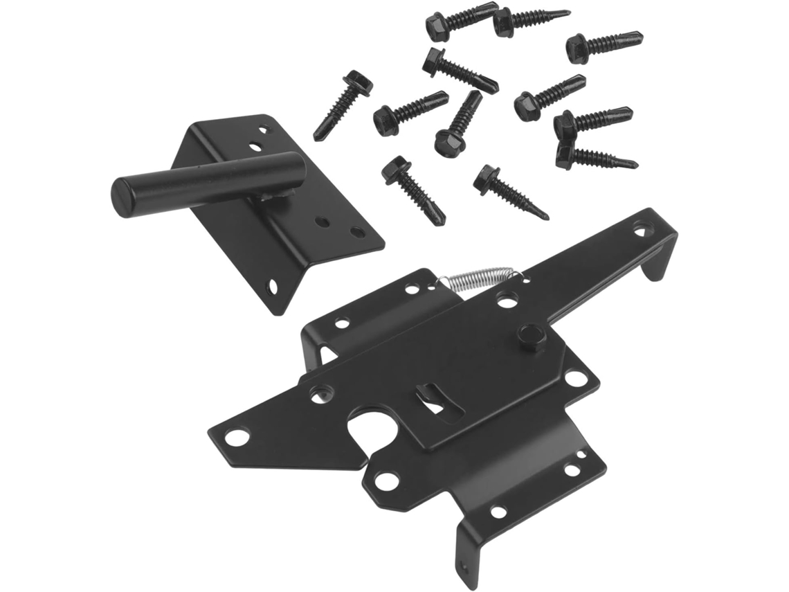 Fechadura De Portão Com Travamento Automático Em Aço Reforçado, Para Cercas De Madeira, Vinil E Metal, Ideal Para