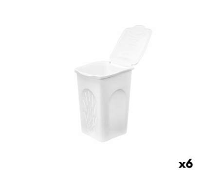 Cesto de Roupa Suja Stefanplast Branco Plástico 50 L 37 x 56 x 39 cm (6 Unidades)