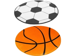 Tapetes Redondos para Cadeiras de Futebol e Basquete, Feitos Poliéster, com Propriedades Absorção CHABERLU