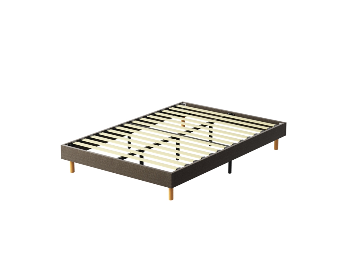 Sommier Tapizado 140x200 Cm, 14 Listras, 9 Pés Hauteur Du Cadre 29 Cm