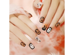 Conjunto de 24 Peças de Tips de Halloween em Estilo Curto Modelo Jp1236