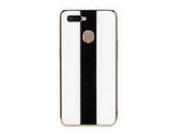 Capa LAXISCREED Oppo A7 Branca Espelhada Anti impacto