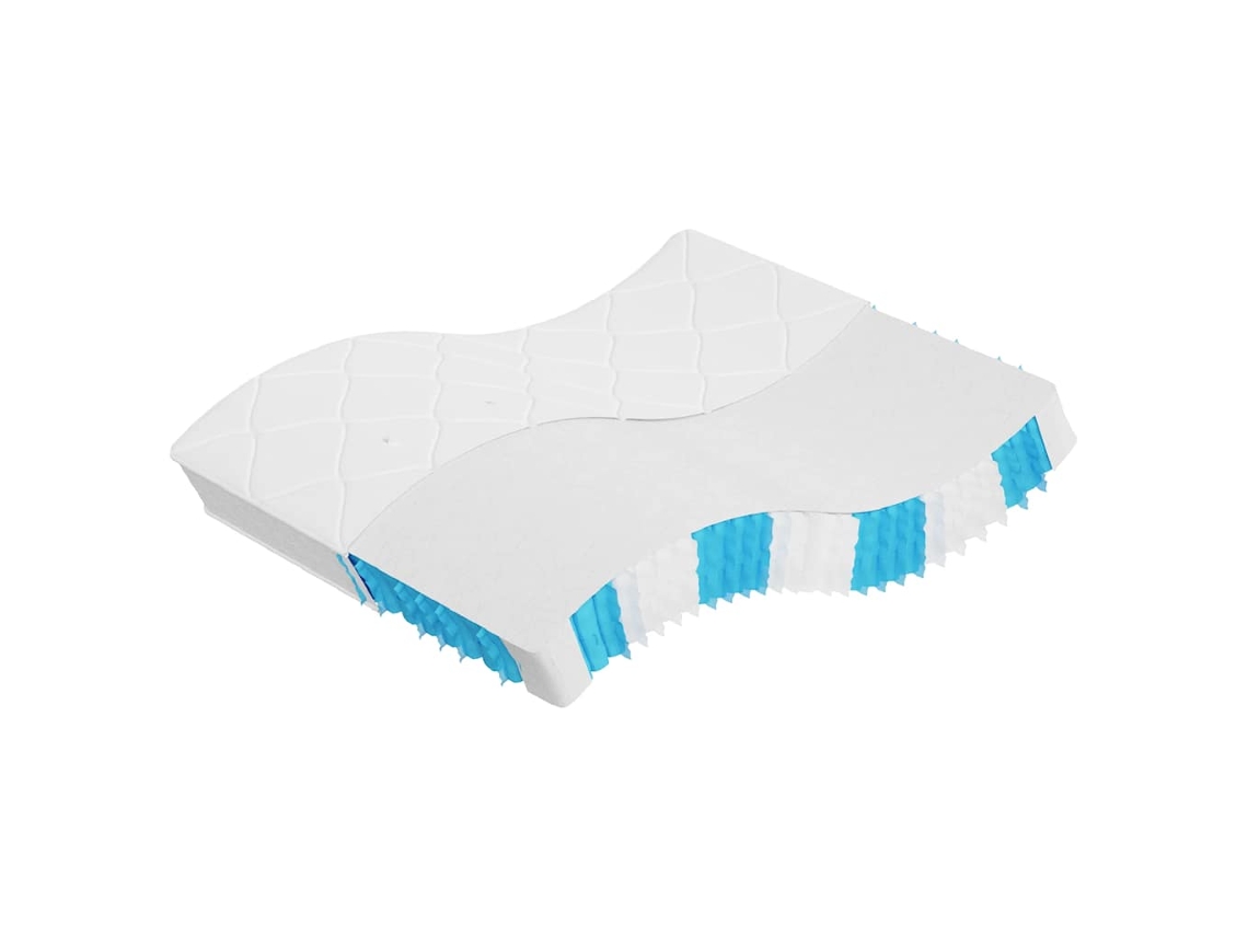 Vidaxl Colchão De Molas Ensacadas Médio Firme 160x200 Cm Super King
