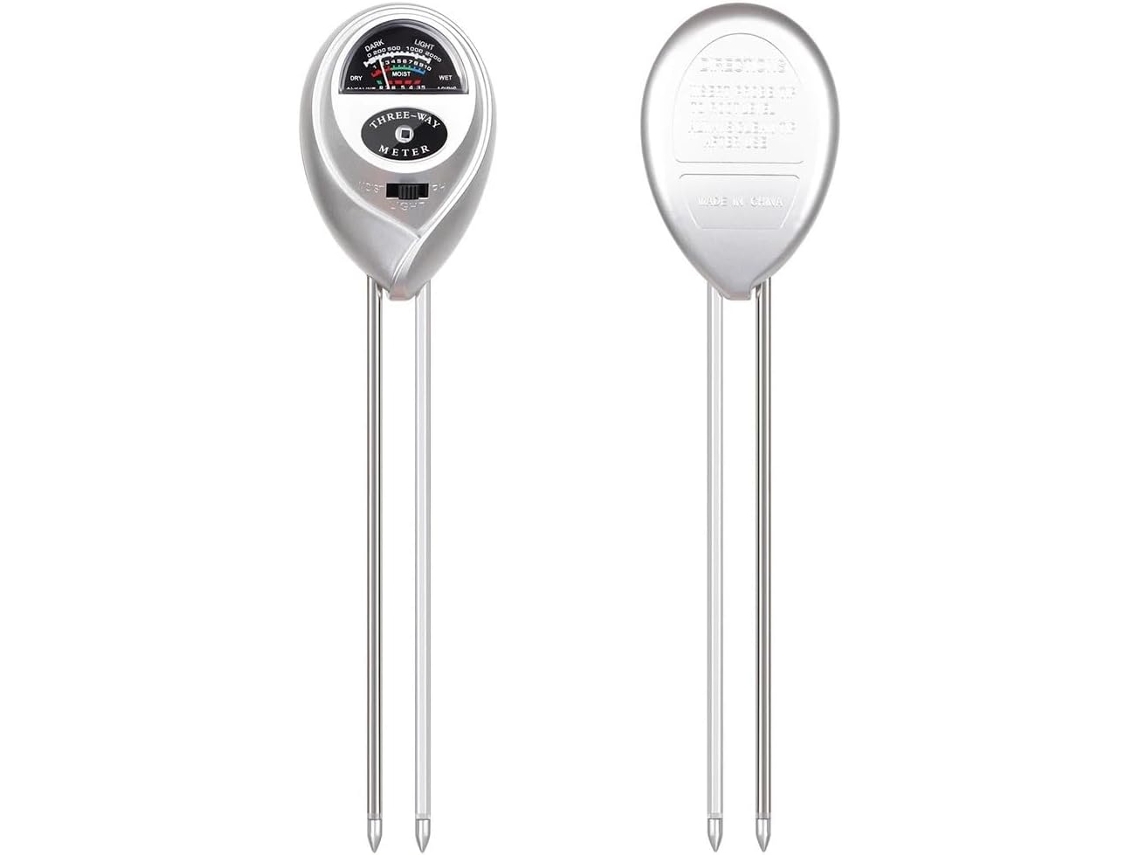 Detector De Solo 3em 1-medidor Umidade, Luz Solar, Ph, E Acidez Para Plantas, Jardins Estufas Sem Bateria