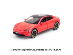 (vermelho Taycan) Miniatura De Carro De Luxo Em Escala 1:32