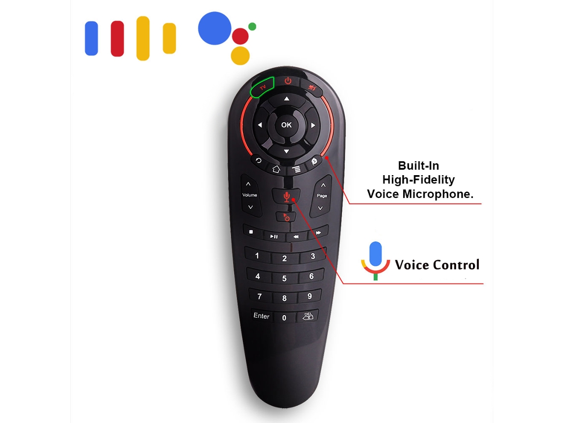 Mali Controle Remoto Sem Fio 2.4g Air Mouse com 33 Teclas, Sensor 6 axis, Aprendizagem IR para Android Tv Box, Mini Pc