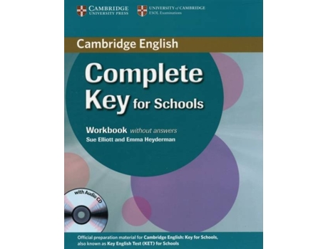 ZEBLAZE - Livro Complete Key for Schools Workbook without Answers with Audio CD Livro Complete Key for Schools Workbook without Answers with Audio CD