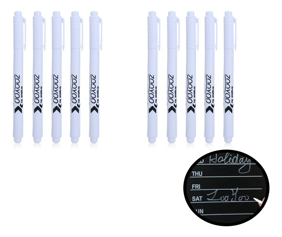 Wf Marcador Branco Com Giz Líquido, Quadro Negro Ambientalvayotoy