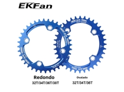 Coroa De Bicicleta Ekfan 104bcd De Alta Qualidade 32t/34t/36t Estreita E Larga Para Mtbvayotoy