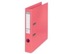 Pasta De Arquivo Solea, Lombada Estreita De 50 Mm, Vermelho Rosado Esselte