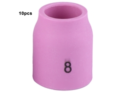 10 Peças De Bico Cerâmico 53n61s 8 Para Torcha Tig Wp-9/20/22/24/25 (53n58,53n59,53n60,53n61)
