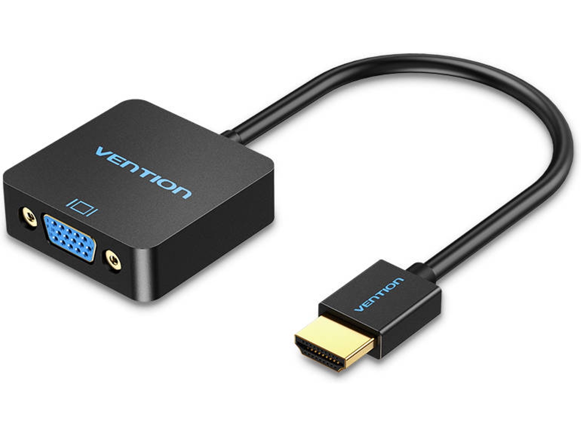 Cabo VENTION Adaptador Conversor HDMI para VGA de 0.15 m Preto