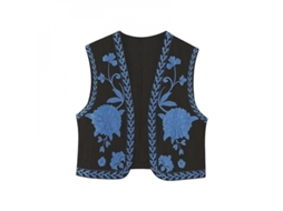 Rebe-chaleco De Mulher Estilo Étnico Vintage Com Bordado Floral Curto Para Verão Casual Férias M Style-8