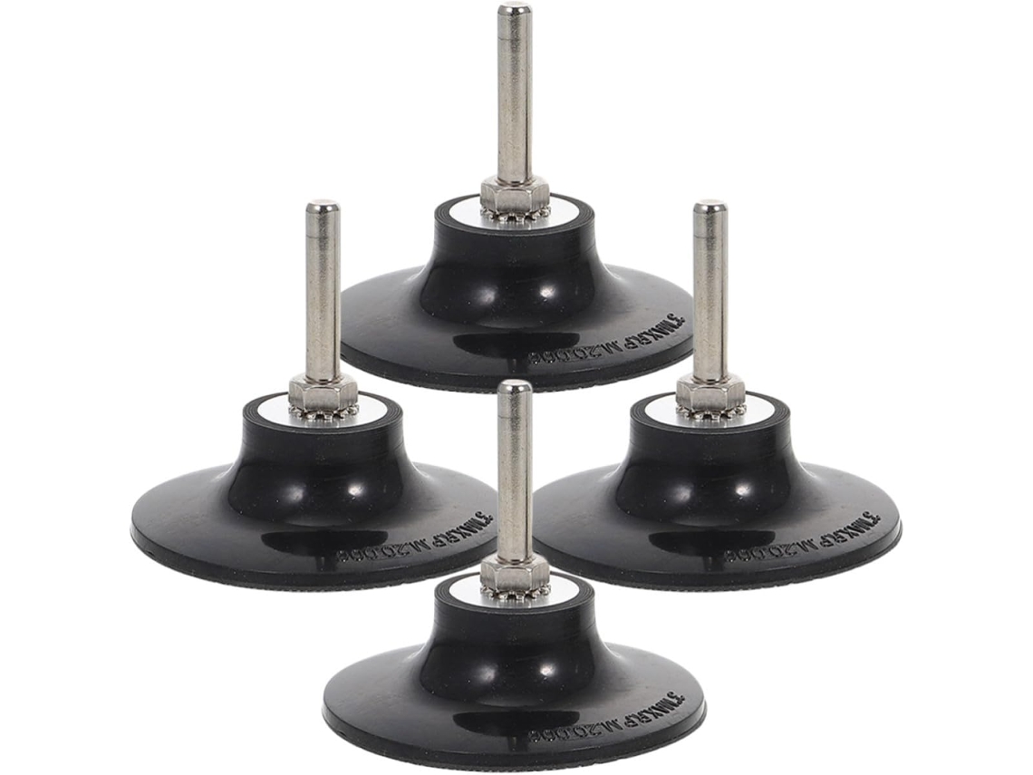 Conjunto De 4 Suportes Para Discos Lixa 69 Mm Com Cabos Removíveis