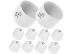 10 Ponteiras Para Varão De Cortina, Decoração Para Cortina, Ponteiras Metálicas Para Varão, Ponteiras Decorativas 10 Ponteiras Para Var