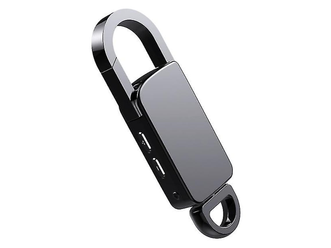 Lurelia Gravador De Voz Com Porta-chaves 8gb Com Usb, Ativação Por Voz, Redução De Ruído Para Palestras - Preto