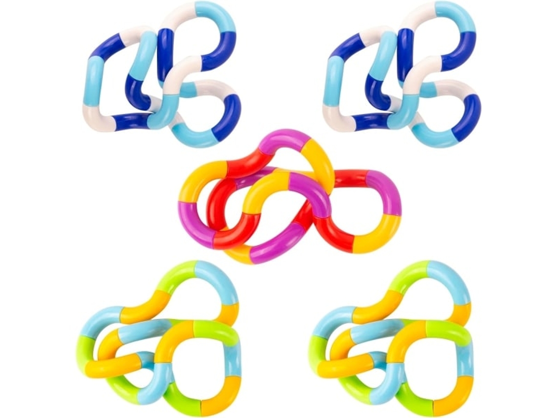Qd 5 Peças Brinquedos Fidget Descompressivos Brinquedos Twist Brinquedos Cobra Brinquedos Alívio Do Estresse Estimulante Silencioso Pa Slowmoose