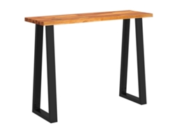 Console Table, Console Tables Vidaxl Marrom Madeira De Acácia (110 X 35 X 80 Cm)
