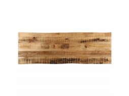 Vidaxl Tampo De Mesa C/borda Viva 140x40x3,8cm Mangueira Áspera Maciça