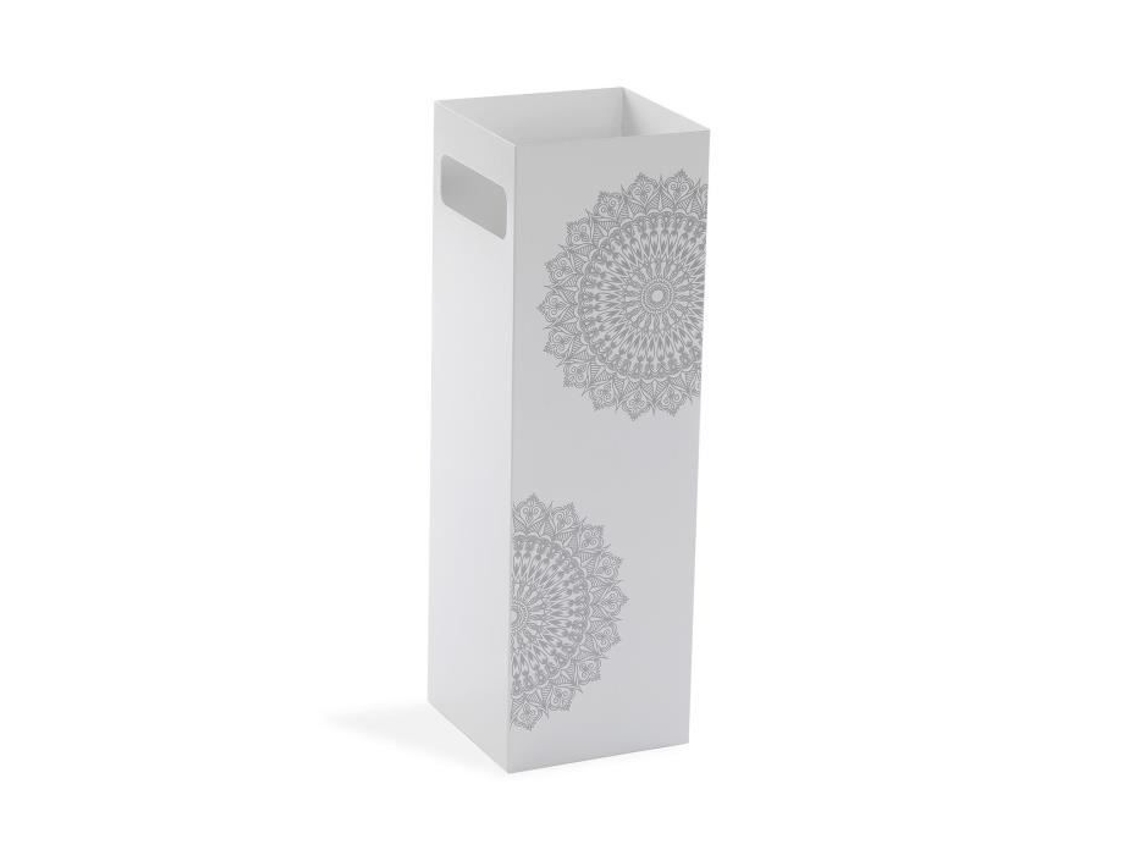 Suporte Para Guarda Chuva Versa New Mandala Metal Branco 49 X 15,5 X 15,5 Cm