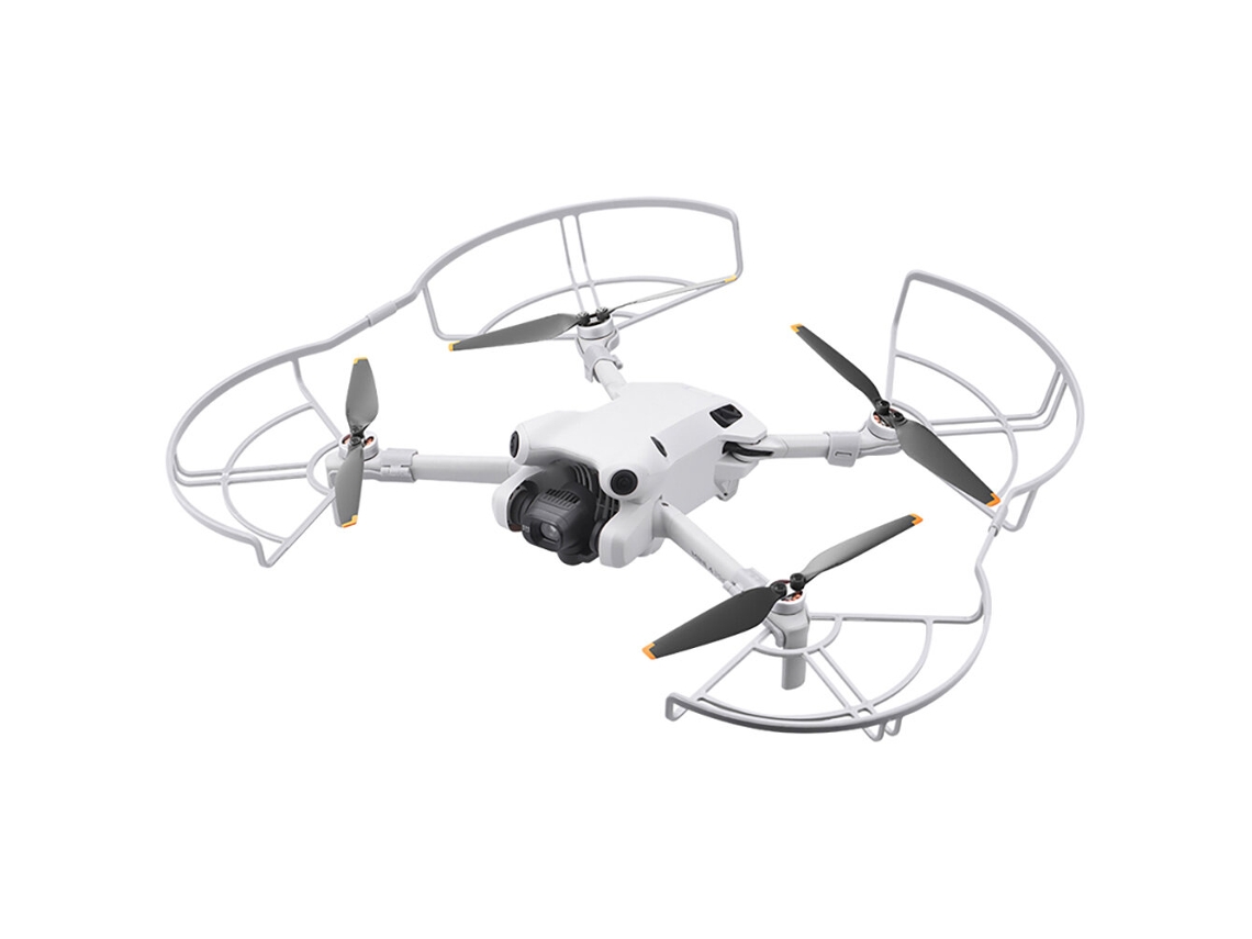 Protetor de hélice anticolisão de liberação rápida branco Brdrc para drone quadricóptero DJI Mini 4 Pro MDUG