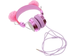 Aboofan Casque Auriculaire Chat À Oreilles En Boule De Fourrure Rose Couleur Aléatoire