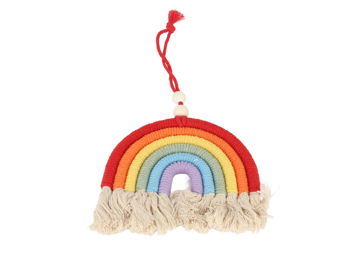 Pingente decorativo Baok, colorido e trançado, com sino de cobre - Ideal para casa e carro.