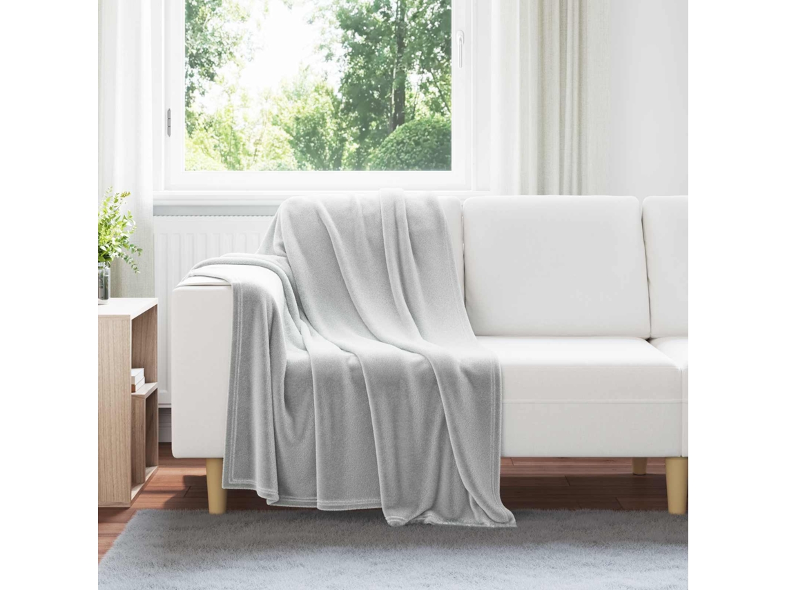 Vidaxl Manta Cinzento 130 X 150 Cm 0.51 Kg Lã