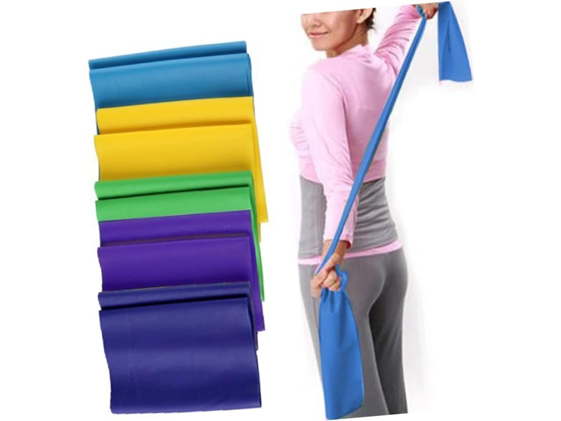 Faixa Elástica De Resistência Para Yoga 1, 5m, E Exercícios Em Casa Pilates, Cor Aleatória