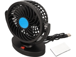 Ventilador Usb Para Carro, Potente, Silencioso, 5v, Com Rotação De 360°, Econômico E Portátil