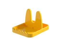 2026 estantería Plegable para Tapa de Olla Y Utensilios de Cocina Multifuncional Amarilla