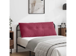 Vidaxl Travesseiro Para Costas Vinho Vermelho 120 X 50 Cm