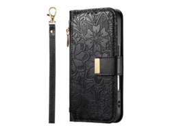 Capa Para Celular Com Cordão E Compartimento Completo Para Cartões.preto Com Cordão Combinando, Moto G62