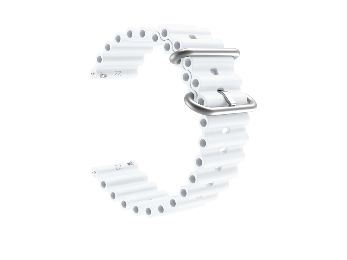 Bracelete Pulseira Round Branco para Garmin Forerunner 55