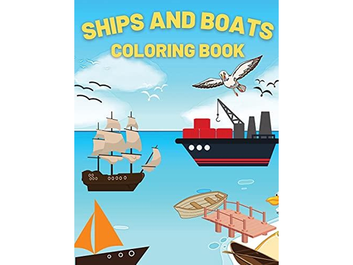 Livro Ships And Boats Coloring Book De Andrei Bix (inglês)