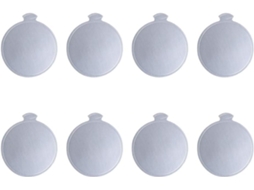 Bases Redondas De Papelão Prateado Ibasenice Para Bolos E Mousses, 90mm, 100 Unidades, Ideais Para Exibir E Servir
