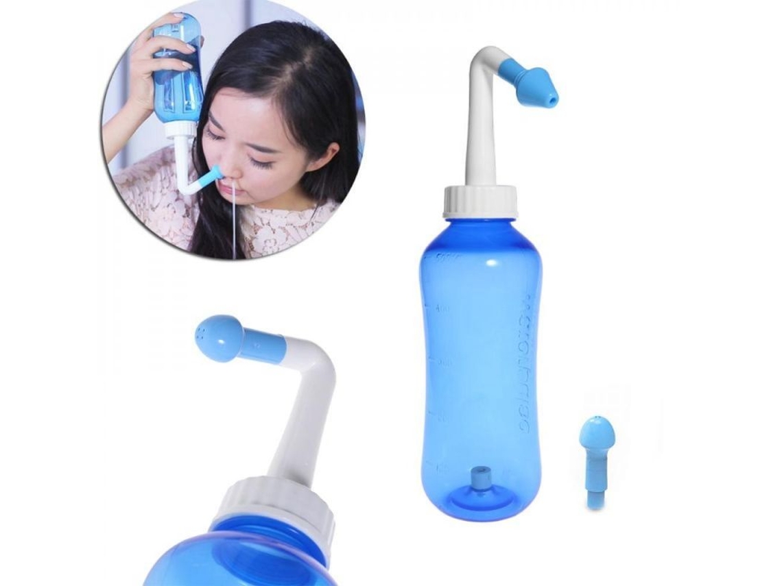 2026-1 Set Limpiador Nasal Para Adultos E Niños, Protector De Nariz, Limpia, Humedece, Evita Rinitis Alérgica, Jarra Neti 500ml