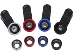 Kit Com 4 Lentes De Vidro Para Celular, Lente Grande Angular.
