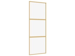 Porta Deslizante VIDA XL Vidro Esg/Alumínio Dourado 76X205 Cm